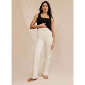 Mint Velvet Neutral Wash Straight Jeans
